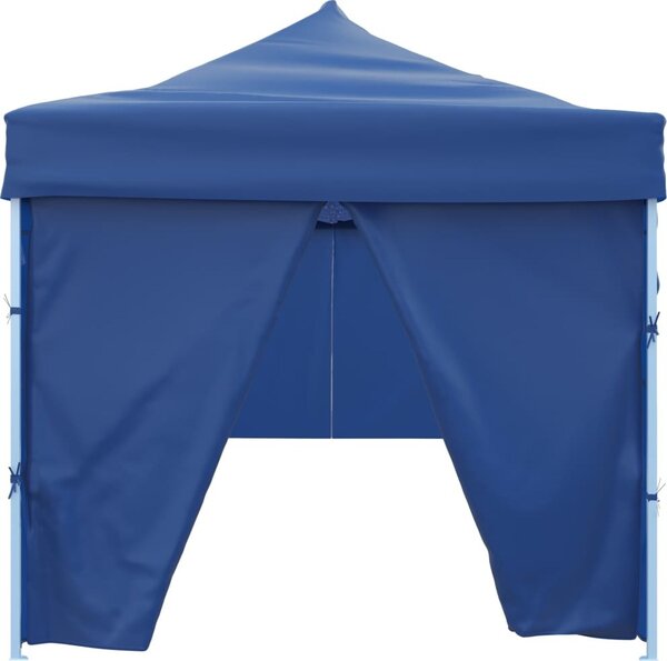 VidaXL Skládací nůžkový stan s 8 bočními stěnami 870x291x315 cm [44976] Barva: Modrá
