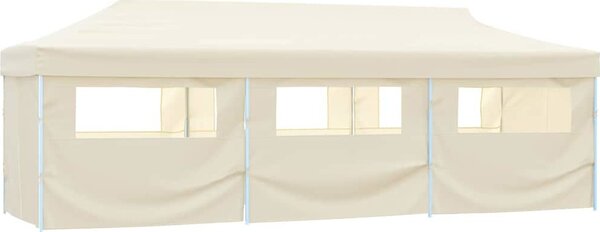 VidaXL Skládací nůžkový stan s 8 bočními stěnami 870x291x315 cm [44976] Barva: Modrá