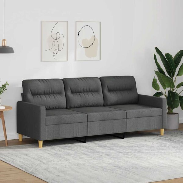 VidaXL 3místná pohovka 180 cm textil [359249] Barva: vínová červená