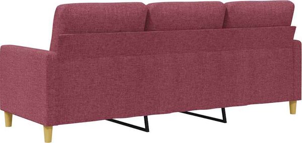 VidaXL 3místná pohovka 180 cm textil [359249] Barva: vínová červená