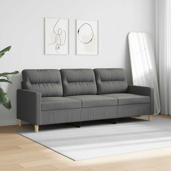 VidaXL 3místná pohovka 180 cm textil [359249] Barva: vínová červená