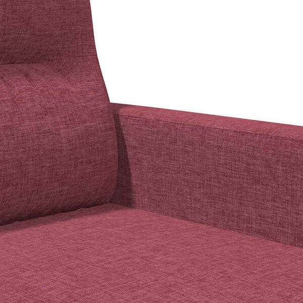 VidaXL 3místná pohovka 180 cm textil [359249] Barva: vínová červená