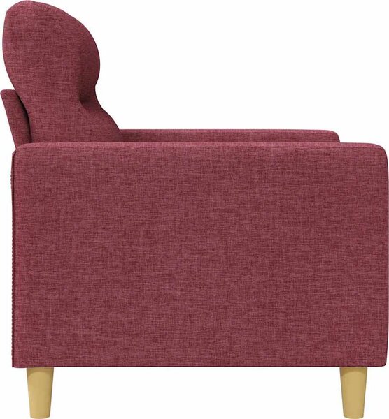 VidaXL 3místná pohovka 180 cm textil [359249] Barva: vínová červená