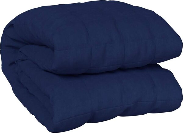 VidaXL Zátěžová deka 140 x 200 cm 6 kg textil [3154797] Barva: Modrá