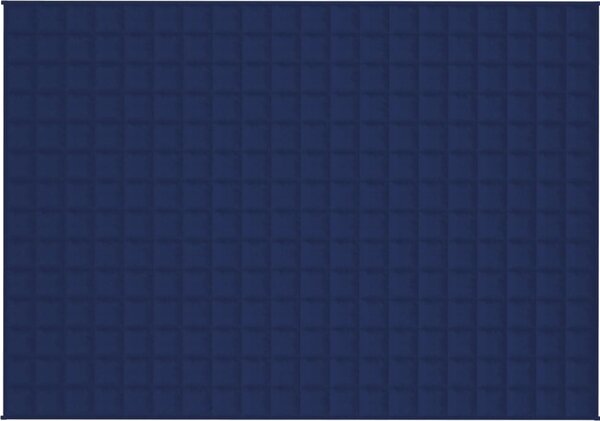 VidaXL Zátěžová deka 140 x 200 cm 6 kg textil [3154797] Barva: Modrá
