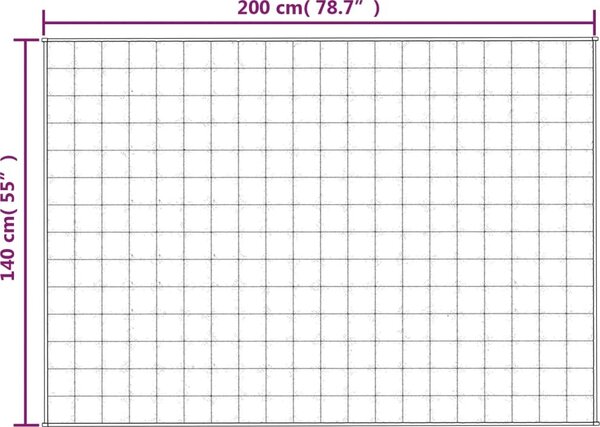 VidaXL Zátěžová deka 140 x 200 cm 6 kg textil [3154797] Barva: Modrá