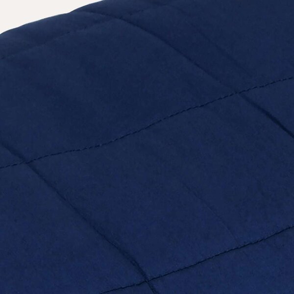 VidaXL Zátěžová deka 140 x 200 cm 6 kg textil [3154797] Barva: Modrá
