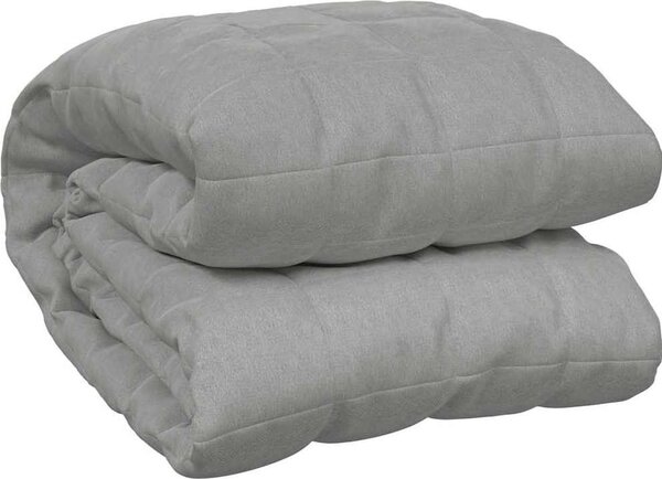 VidaXL Zátěžová deka 155 x 220 cm 7 kg 100% Bavlna 205T [350722] Barva: Šedá