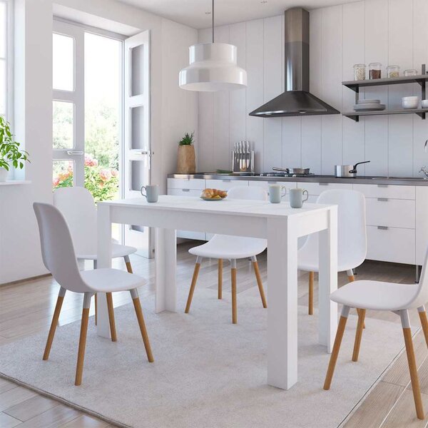 VidaXL Jídelní stůl 120 x 60 x 76 cm kompozitní dřevo [800432] Barva: Bílá