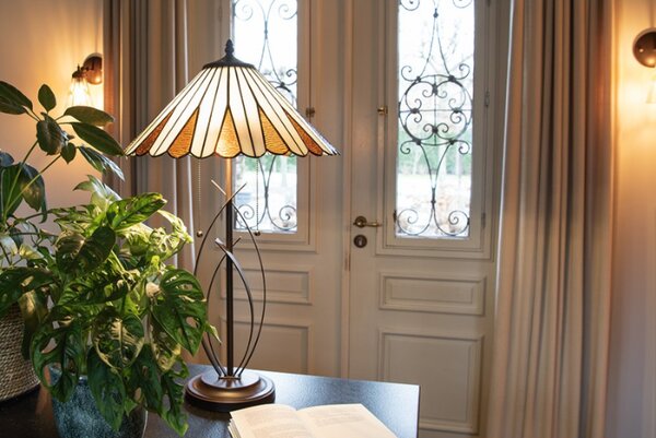 Clayre eff Stolní lampa Tiffany RUSTIC FIORI Clayre & Eef 5LL-6280