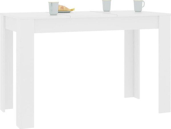 VidaXL Jídelní stůl 120 x 60 x 76 cm kompozitní dřevo [800432] Barva: Bílá