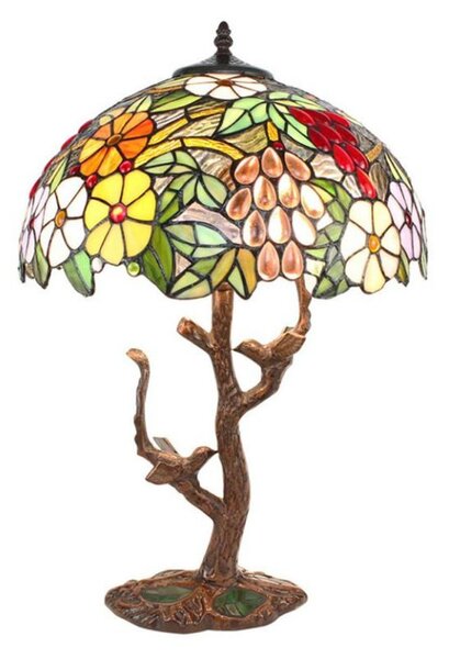 Clayre eff Stolní lampa Tiffany FLOWERS Clayre & Eef 5LL-6188