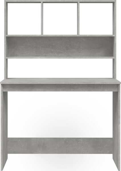 VidaXL Psací stůl s policemi 102x45x148 cm kompozitní dřevo [823005] Barva: Černá