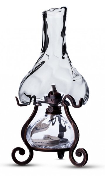 Bohemia Crafts KŘIŠŤÁLOVÁ KRÁLOVNA - elektrická a petrolejová lampa v jednom