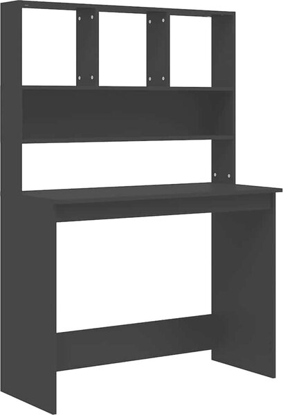 VidaXL Psací stůl s policemi 102x45x148 cm kompozitní dřevo [823005] Barva: Černá