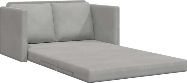 VidaXL Podlahová rozkládací pohovka 2v1 122x204x55cm samet [353962] Barva: Tmavě šedá