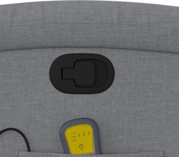 VidaXL Masážní polohovací křeslo textil [371763] Barva: Černá