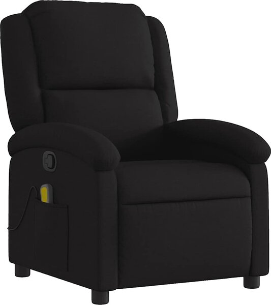 VidaXL Masážní polohovací křeslo textil [371763] Barva: Černá
