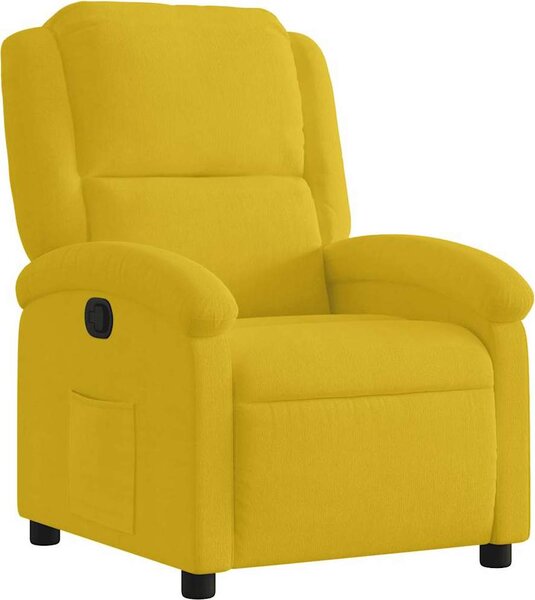 VidaXL Polohovací křeslo samet [371806] Barva: krémová