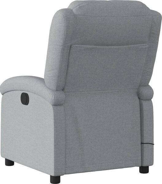 VidaXL Masážní polohovací křeslo textil [371763] Barva: Černá