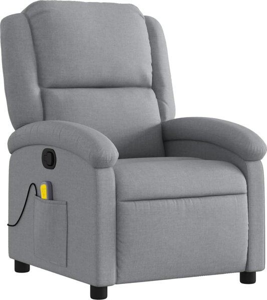VidaXL Masážní polohovací křeslo textil [371763] Barva: Černá