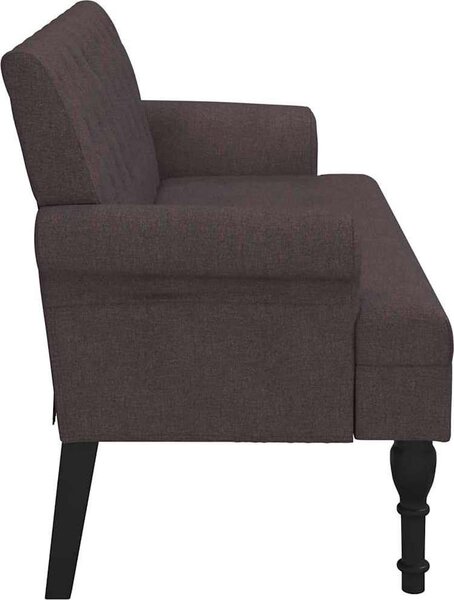VidaXL Lavice s opěradlem 120 x 62 x 75,5 cm textil [372123] Barva: Tmavě zelená