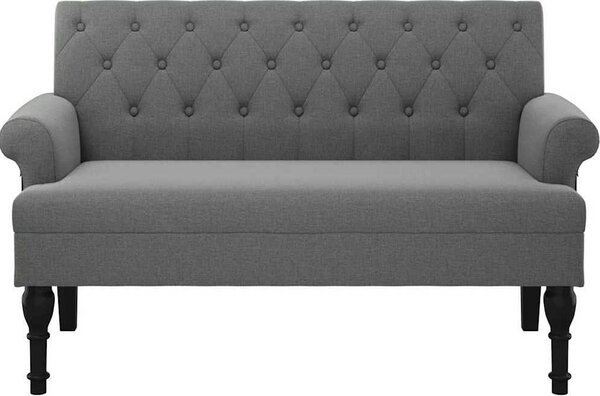 VidaXL Lavice s opěradlem 120 x 62 x 75,5 cm textil [372123] Barva: Tmavě zelená