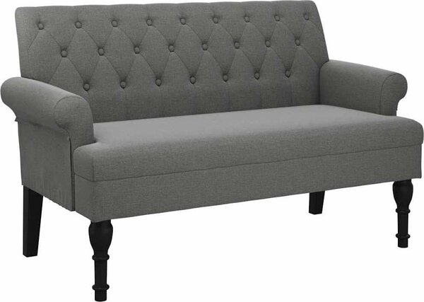 VidaXL Lavice s opěradlem 120 x 62 x 75,5 cm textil [372123] Barva: Tmavě zelená