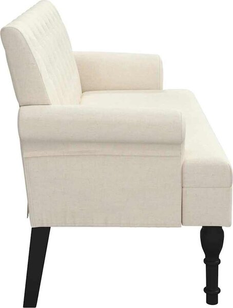 VidaXL Lavice s opěradlem 120 x 62 x 75,5 cm textil [372123] Barva: Tmavě zelená