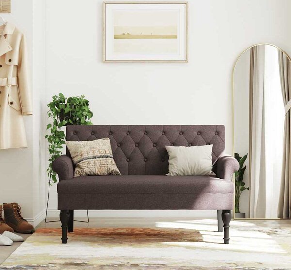VidaXL Lavice s opěradlem 120 x 62 x 75,5 cm textil [372123] Barva: Tmavě zelená