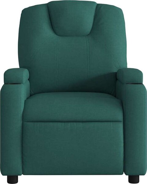 VidaXL Masážní polohovací křeslo textil [372383] Barva: Tmavě zelená