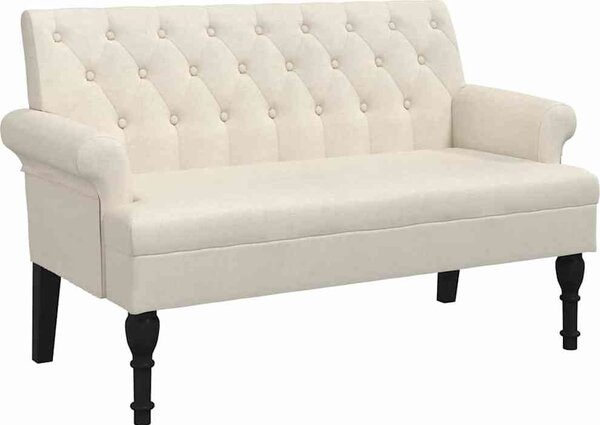 VidaXL Lavice s opěradlem 120 x 62 x 75,5 cm textil [372123] Barva: Tmavě zelená