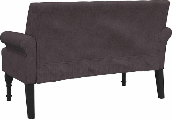 VidaXL Lavice s opěradlem 120 x 62 x 75,5 cm textil [372123] Barva: Tmavě zelená