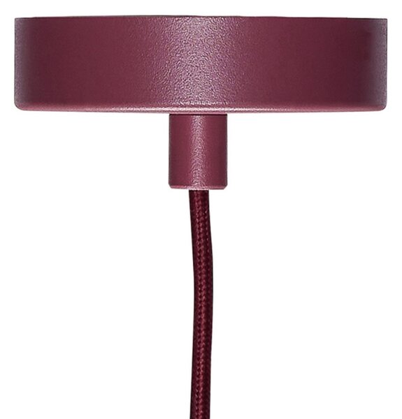 Modro-červené kovové závěsné světlo Hübsch Luminary 25 cm