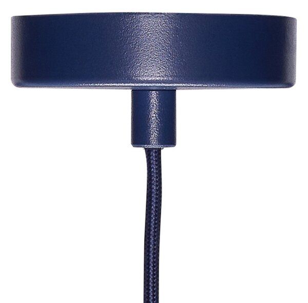 Modro-zelené kovové závěsné světlo Hübsch Luminary 25 cm
