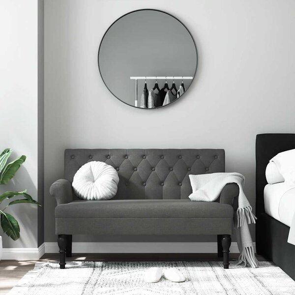 VidaXL Lavice s opěradlem 120 x 62 x 75,5 cm textil [372123] Barva: Tmavě zelená