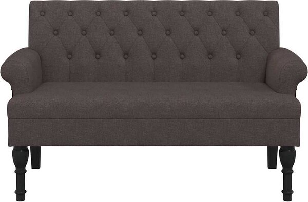 VidaXL Lavice s opěradlem 120 x 62 x 75,5 cm textil [372123] Barva: Tmavě zelená
