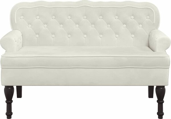 VidaXL Lavice s opěradlem 119,5 x 64,5 x 75 cm samet [372161] Barva: Růžová