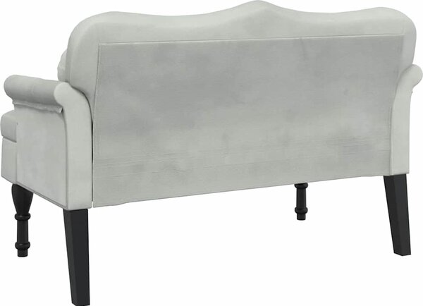VidaXL Lavice s polštáři 120,5 x 65 x 75 cm samet [372140] Barva: Černá