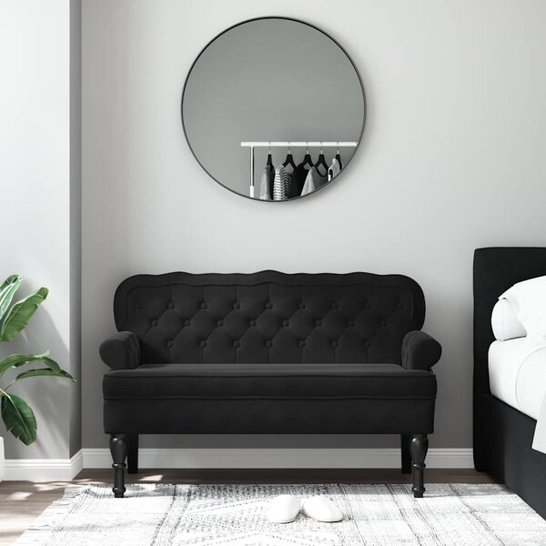 VidaXL Lavice s opěradlem 119,5 x 64,5 x 75 cm samet [372161] Barva: Růžová