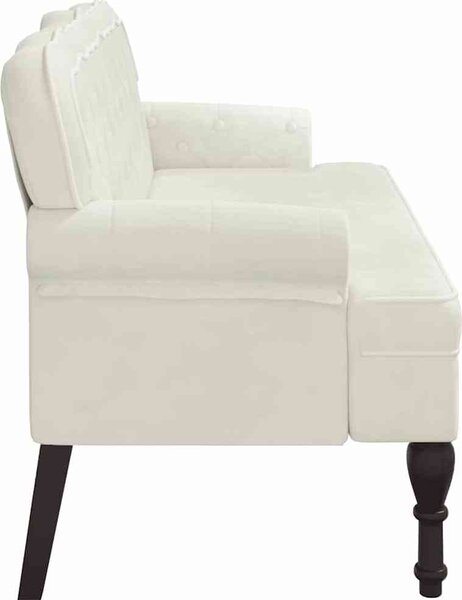 VidaXL Lavice s opěradlem 119,5 x 64,5 x 75 cm samet [372161] Barva: Růžová