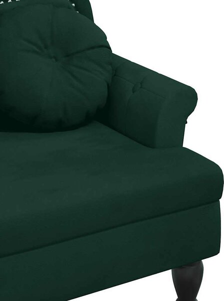 VidaXL Lavice s polštáři 120,5 x 65 x 75 cm samet [372140] Barva: Černá