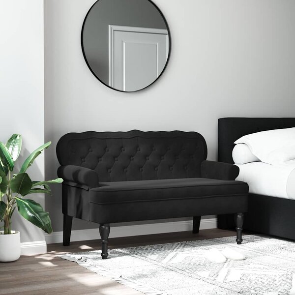 VidaXL Lavice s opěradlem 119,5 x 64,5 x 75 cm samet [372161] Barva: Růžová