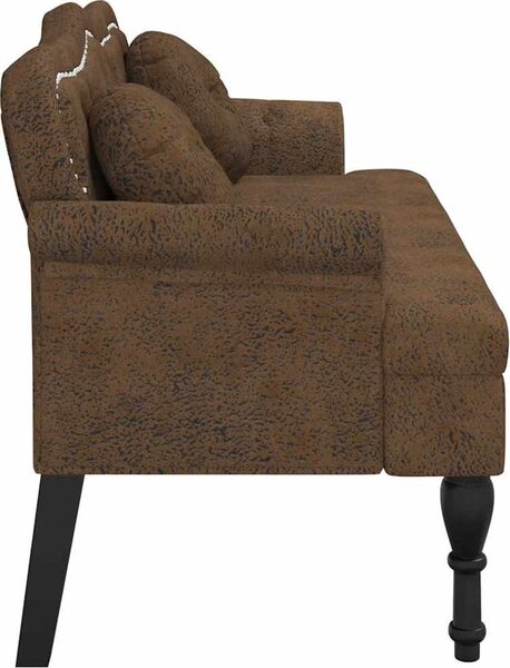 VidaXL Lavice s polštáři 120,5 x 65 x 75 cm samet [372140] Barva: Tmavě zelená