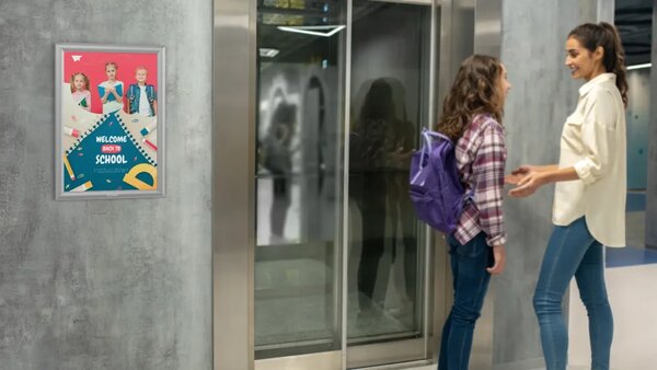 Plakátový rám A3 – Uzamykatelný stříbrný Klip rám - sada 10 kusů, KPL10_FRAME_A3S