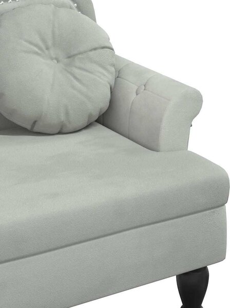 VidaXL Lavice s polštáři 120,5 x 65 x 75 cm samet [372140] Barva: Černá