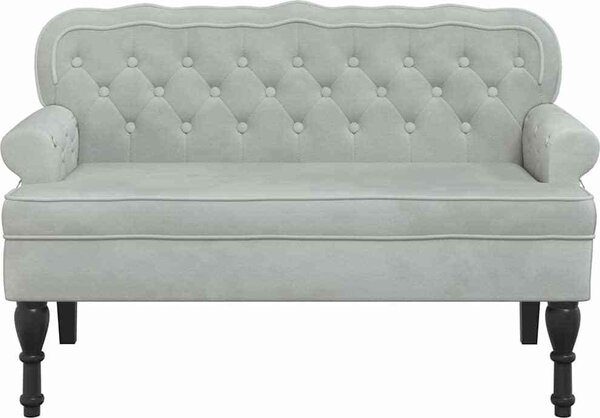 VidaXL Lavice s opěradlem 119,5 x 64,5 x 75 cm samet [372161] Barva: Růžová