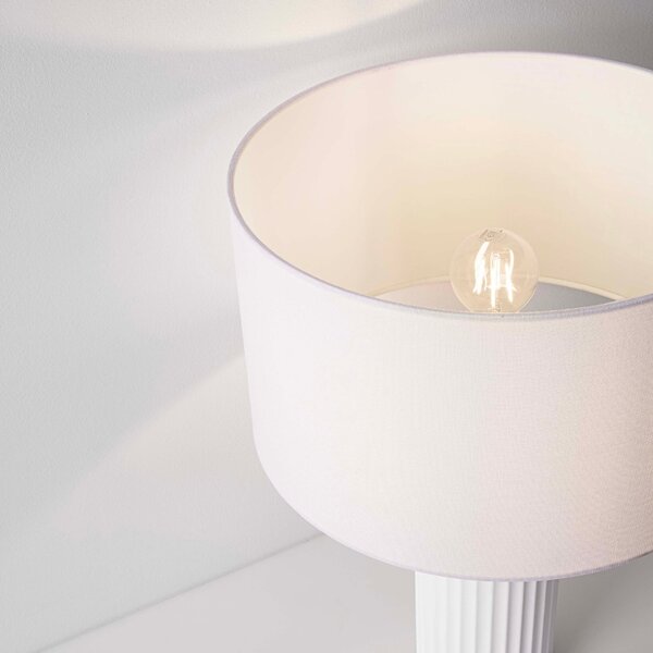 Bílá stolní lampa Nova Luce Ammos