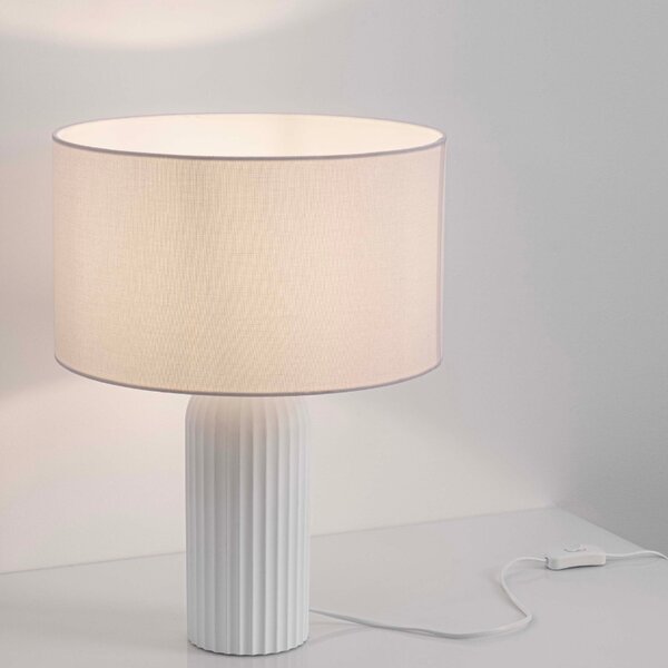 Bílá stolní lampa Nova Luce Ammos