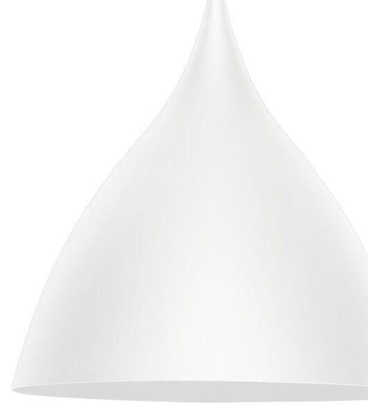 Bílé kovové závěsné světlo Nova Luce Syntopia 46 cm